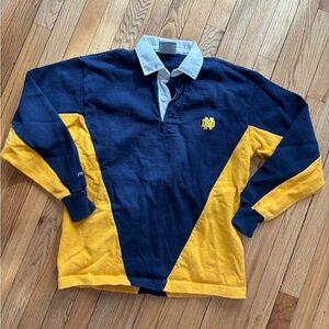 Vintage Barbarian Rugby Wear Notre Dame University fighting Irish ncaa Top